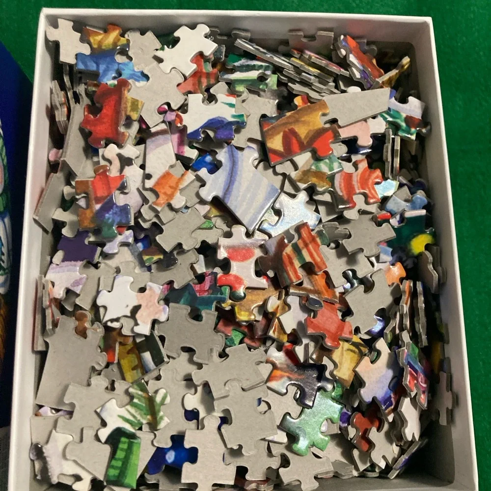 🧩3 For $25 - Current Snow Happy Round Puzzle Snowmen Multicolor 1000 Pieces - Picture 9 of 9